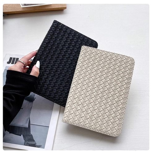 ipad10保护套时尚编织iapd7/8/9书本翻盖air5平板pro11英寸迷你4苹果21款ipad9代硅胶a2602轻薄mini6保护壳