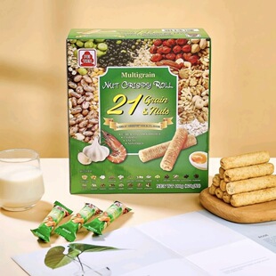 山姆北田综合谷物坚果香脆卷糙米卷99棒能量棒蒜香虾蛋黄口味同款