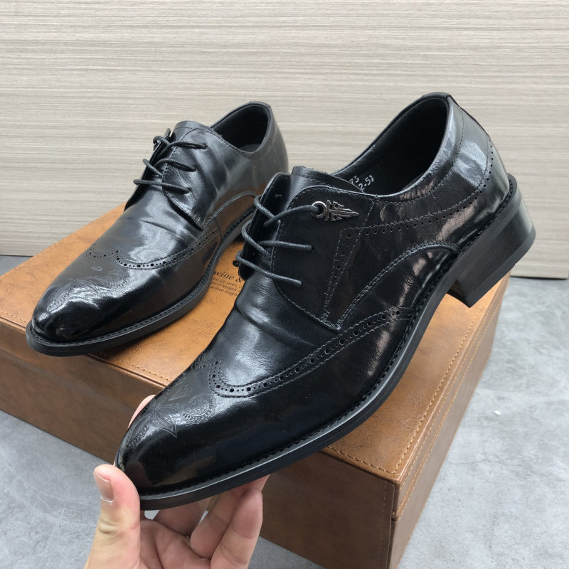 MENS FORMAL LEATHER SHOES AUTUMN NEW FACTORY DIRECT FIRST LAYER COWHIDE OLD FLAT HEEL TIE CASUAL MEN