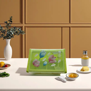 三美优家调味罐带盖分格长方形勺舀调料瓶塑料厨房食堂调味瓶商用