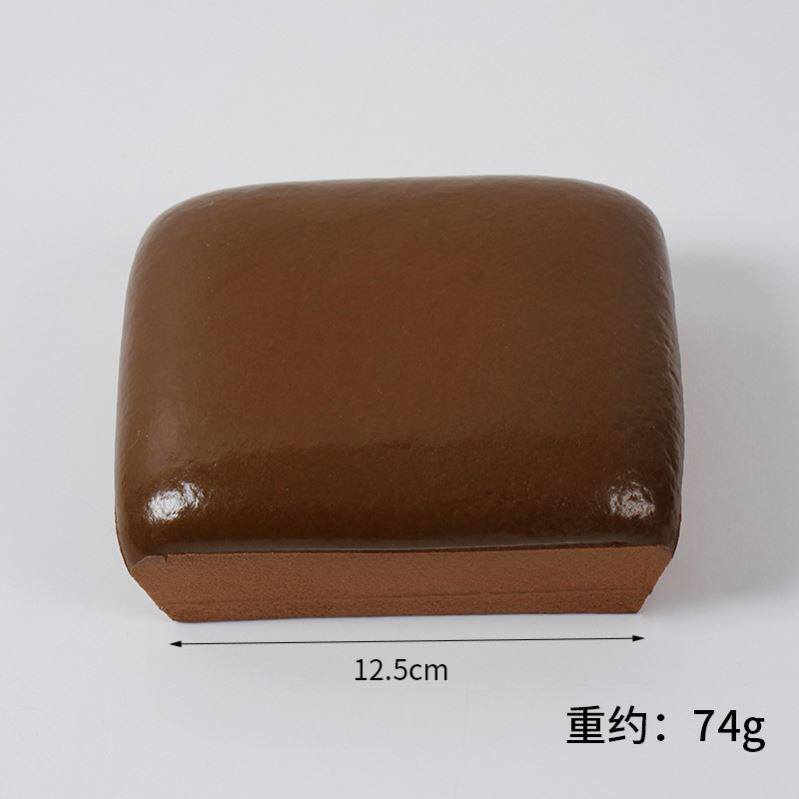 PU慢回弹仿真黏黏面包模型仿真食物粘粘吐司小红书同款吸手指玩具
