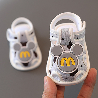 学步鞋男宝宝凉鞋夏季网鞋婴儿鞋子1一2-3岁女童透气机能凉鞋男童