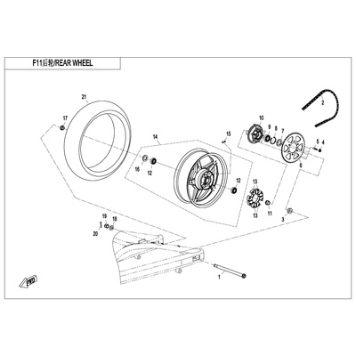 700CLX运动版后轮/轴承/轴套油封