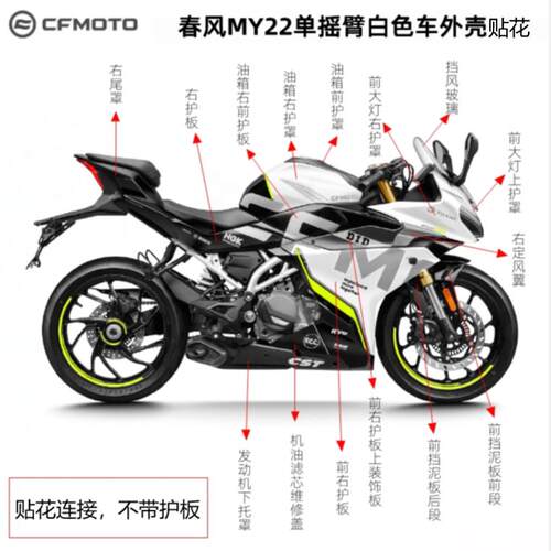 cfmoto春风原厂配件250SR贴花