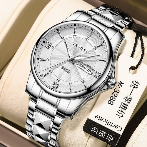 瑞士防水手表男名牌简约腕表