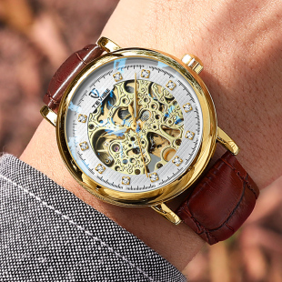 牌 机械表全自动十大潮流镂空防水夜光腕表正品 瑞士男士 手表男款