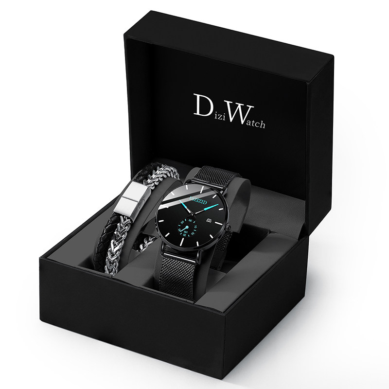 公务员考试简约初高中手表男学生潮流黑科技石英表防水夜光机械表