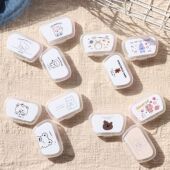 简约ins带镜子便携隐形眼镜盒可爱美瞳伴侣盒护理盒 kj288简约盒