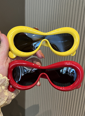 搞怪趣味充气感太阳眼镜