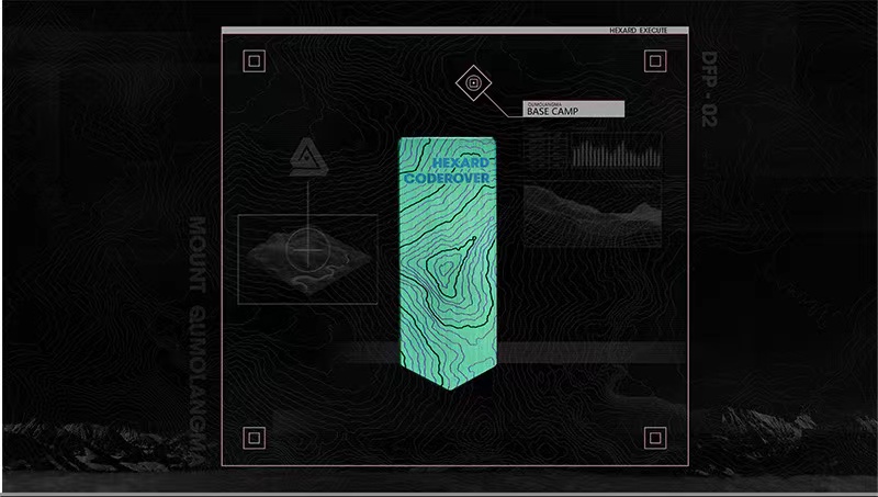 HEXARD DFP-02 店铺联名钛合金彩色金属士气臂章