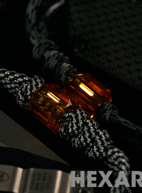 Hexard Pathogen PEI夜光管刀坠 伞绳坠 手电坠 EDC挂扣尾绳扣