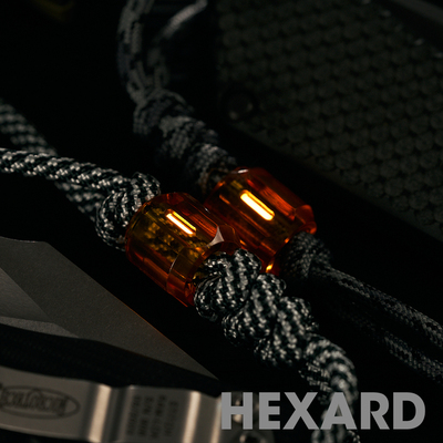 Hexard Pathogen PEI夜光管刀坠 伞绳坠 手电坠 EDC挂扣尾绳扣