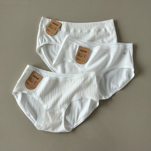天然0碳A类零染棉中腰三角内裤