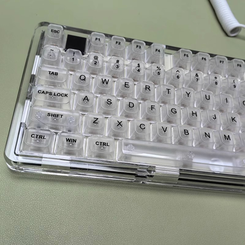 透明冰晶键帽机械键盘PC材质