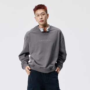 潮牌宽松套头情侣装 刺绣字母圆领卫衣男女美式 上衣 秋季 Remedy