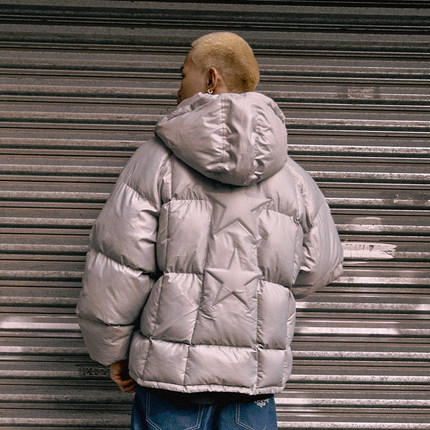 STA X RMD SR秋冬新款双星可拆卸连帽立体棉服潮牌厚外套棉衣男女