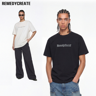 Remedy T恤男女美式 基础款 字母圆领体恤上衣 反光紫外线印花短袖