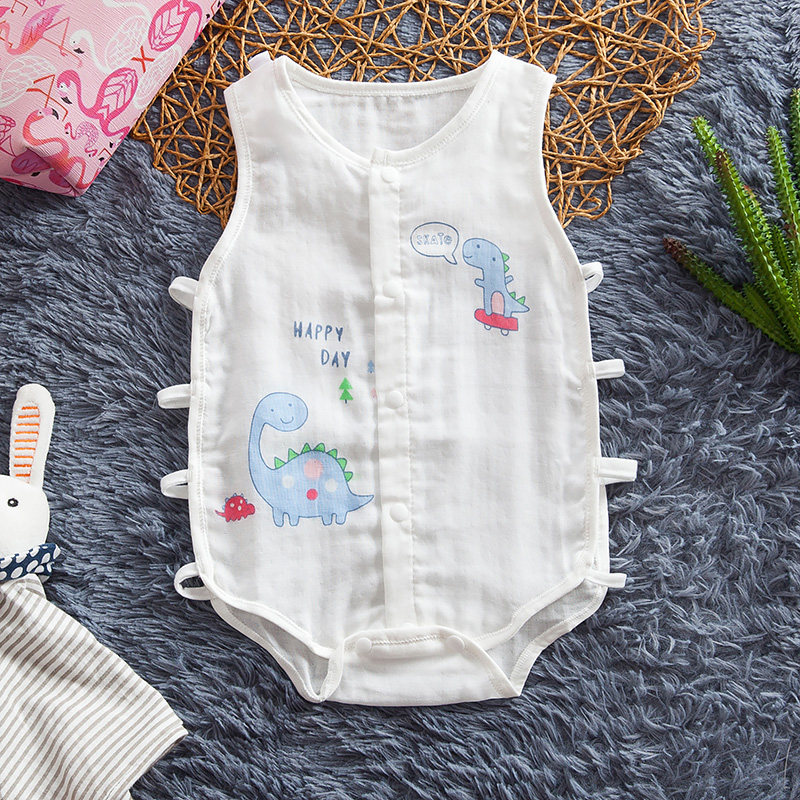 新生儿包屁衣纯棉纱布无袖三角哈衣婴儿连体爬服睡衣夏季宝宝衣服|ruв категории Детская одежда, комбинезон/на одежду/Ха одежды - от Buy2taobao.com для оказания профессиональной услуги покупки агента Taobao