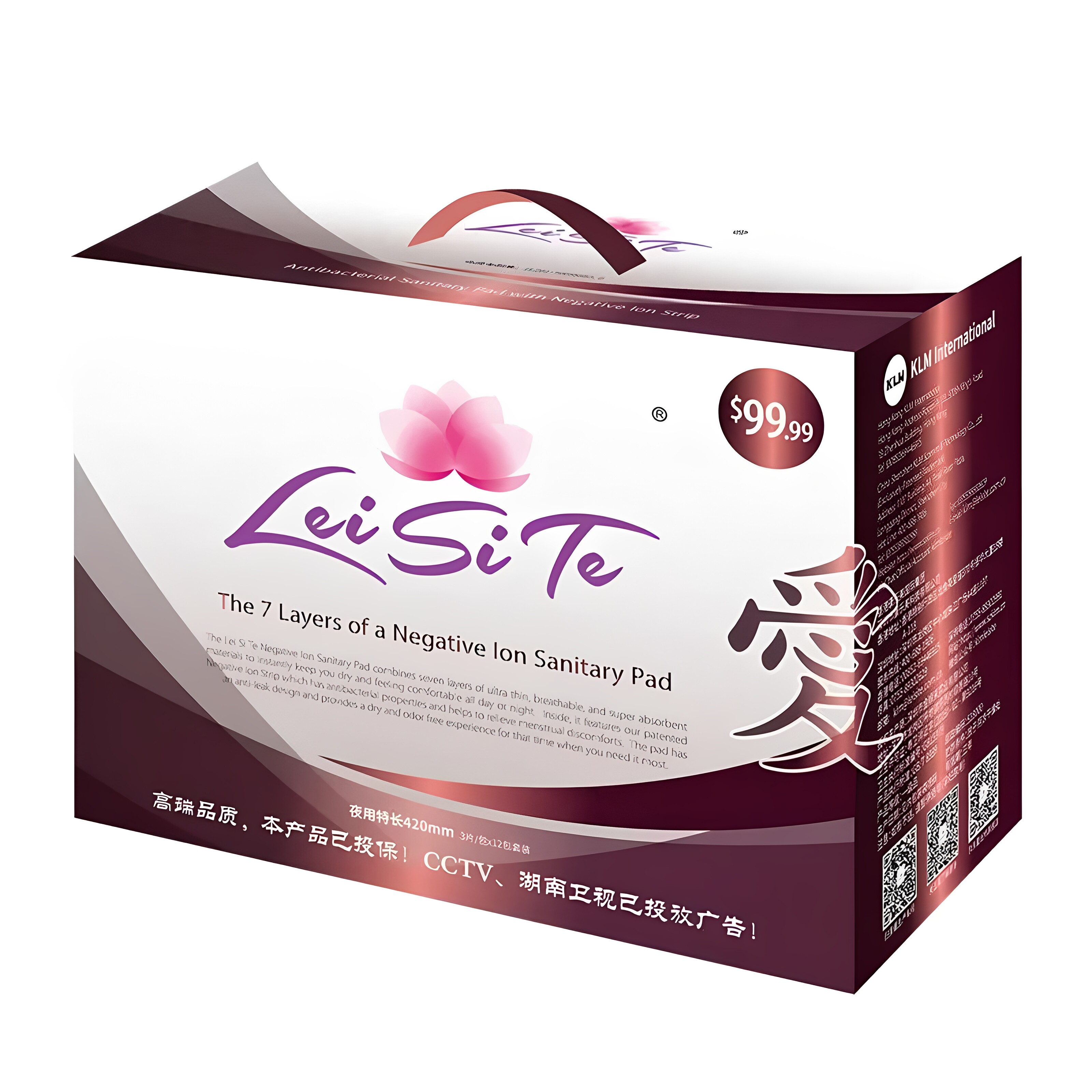 蕾丝特卫生巾负离子超薄棉柔亲肤姨妈巾暖宫护垫纯棉透气姨妈巾