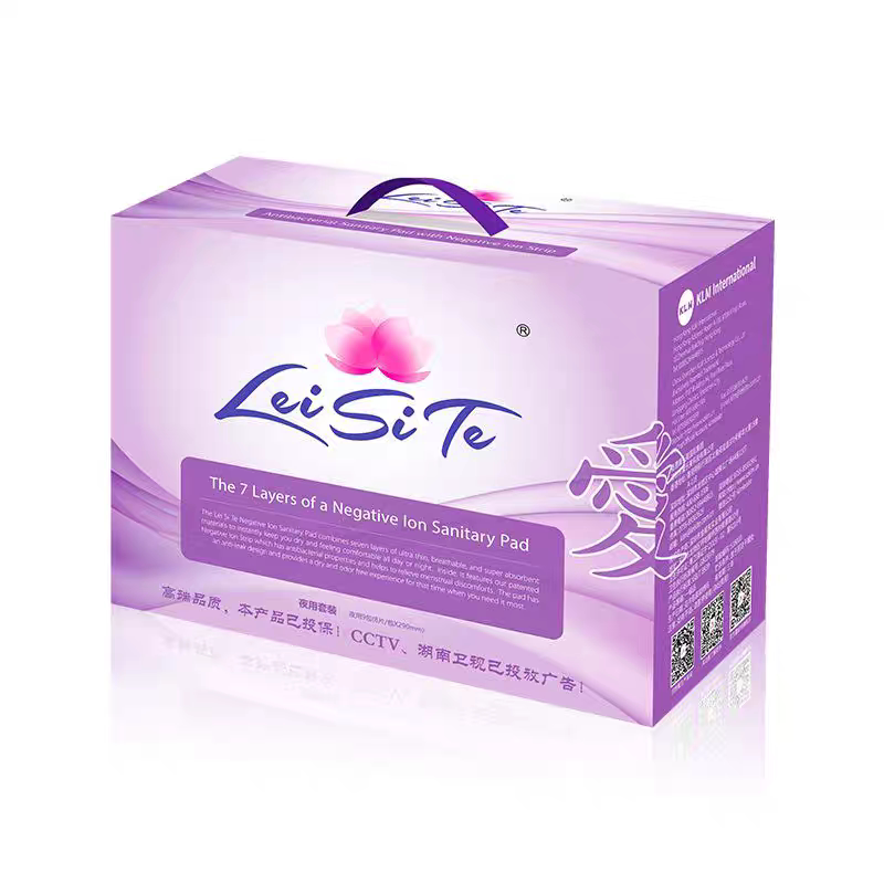 蕾丝特卫生巾负离子夜用加长超薄棉柔透气姨妈巾亲肤正品