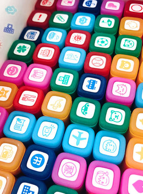 日本Pilot百乐Frixion Stamp迷你可擦图章手帐DIY装饰印章SPF-12