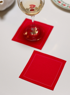 新年仪式感拉满餐巾Single- use鸡尾酒巾口布酒店檫杯布易撕杯布