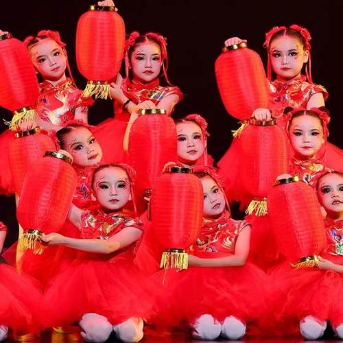 红灯笼民族舞演出服其他中国风女