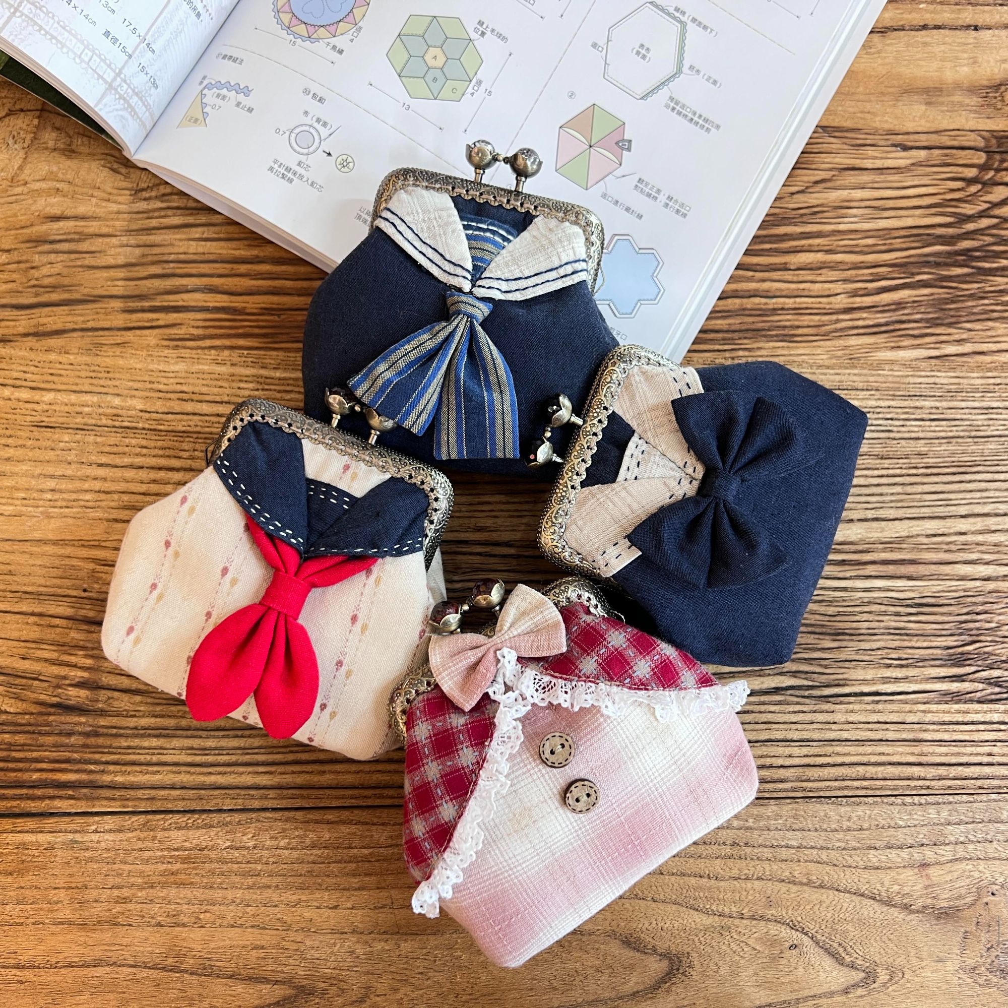 直角手工diy材料包口金包指间