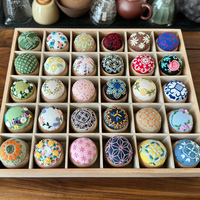 指間非遺魯繡針插diy手工刺繡材料包立體絲帶繡刺子繡插針包繡品