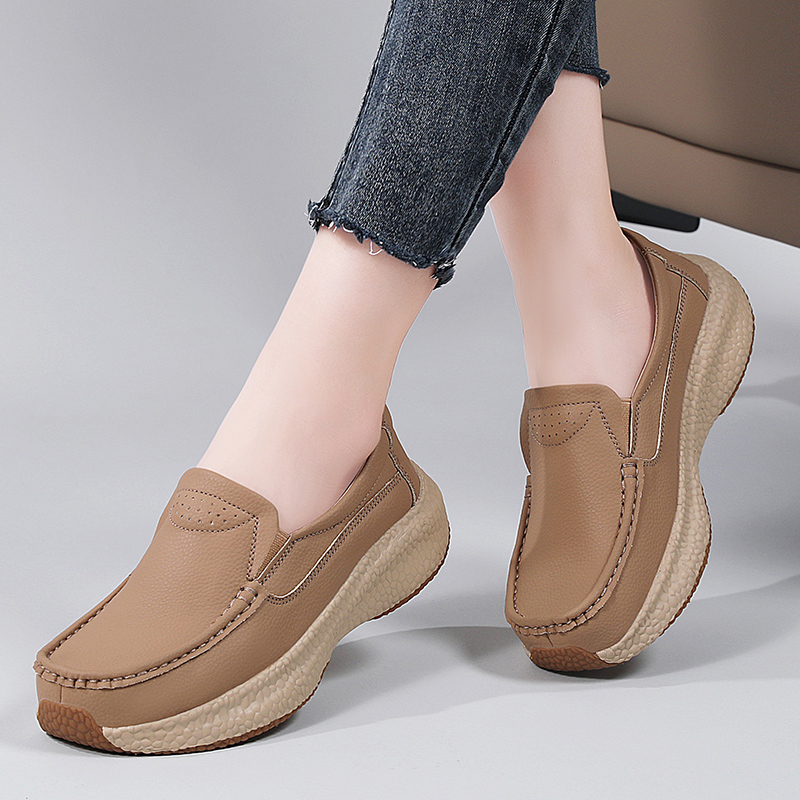 41一43软底宽胖脚中年皮鞋