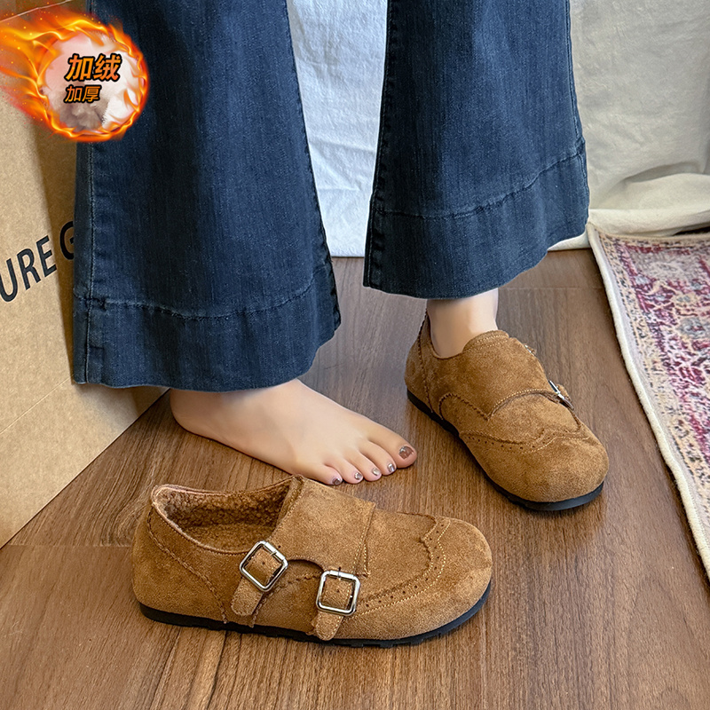 百搭休闲鞋软底防滑乐福鞋