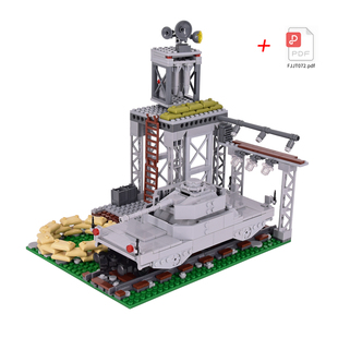 基地城市轨道系列火车站模型车厢头军事坦克铁路拼装男孩玩具积木