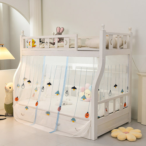 弗来娅下铺魔术贴蚊帐立体刺绣