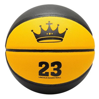 LINCOLN吸湿PU软皮黄黑配色篮球