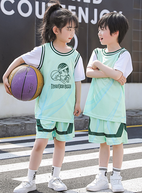 中小学生篮球服套装儿童短袖球衣幼儿班级比赛训练表演队服定制夏