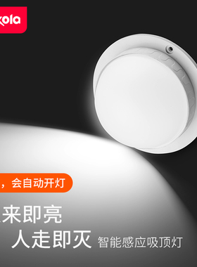 led感应吸顶灯声控灯家用雷达人体楼道楼梯走廊阳台灯过道感应灯