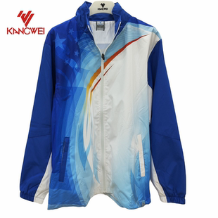 康威男士休闲运动户外撞色立领防风领奖服长袖拉链薄款风衣外套