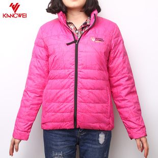 康威运动立领短款女款保暖羽绒服