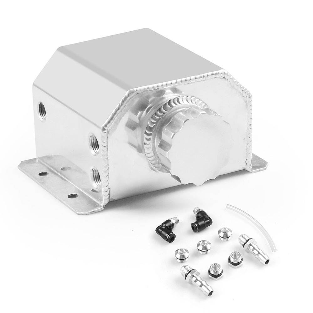 速发现货ebay汽车改装机油壶1l竞技全铝副水箱2l机油透气壶冷却壶