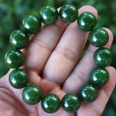 天然新疆和田玉碧玉男女手链