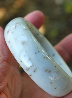 天然籽料手镯新疆和田玉送证书