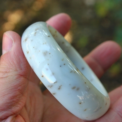 天然籽料手镯新疆和田玉送证书