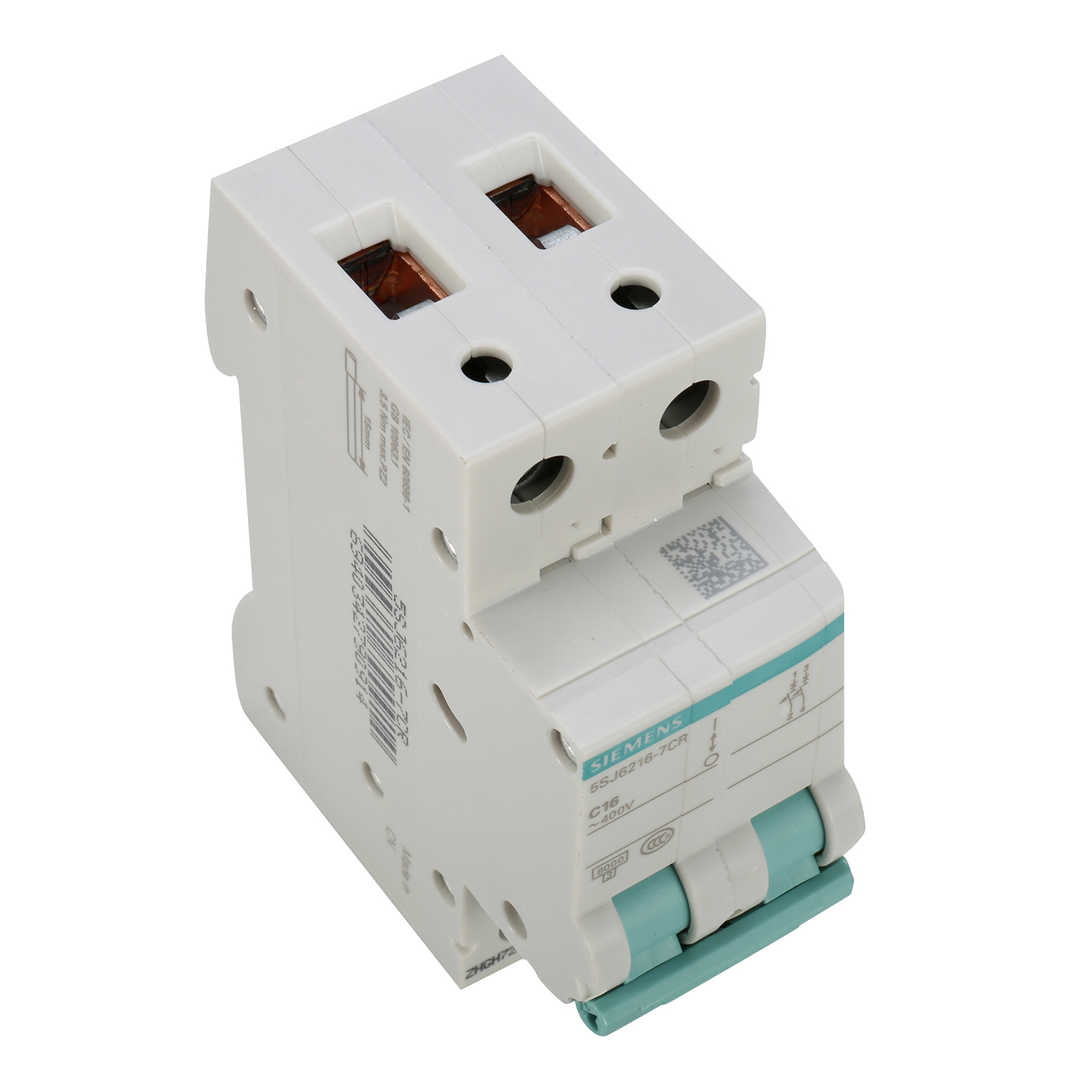 西门子真空断路器空气开关家用2P16A 标准型双进双出 5SJ62167CR