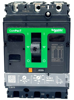 Schneider施耐德CVS塑壳式断路器C25N3TM200200D3P3D200A TMD