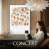 客厅沙发背景墙黑白壁画挂画小众艺术装 饰画餐厅高级感卧室床头画