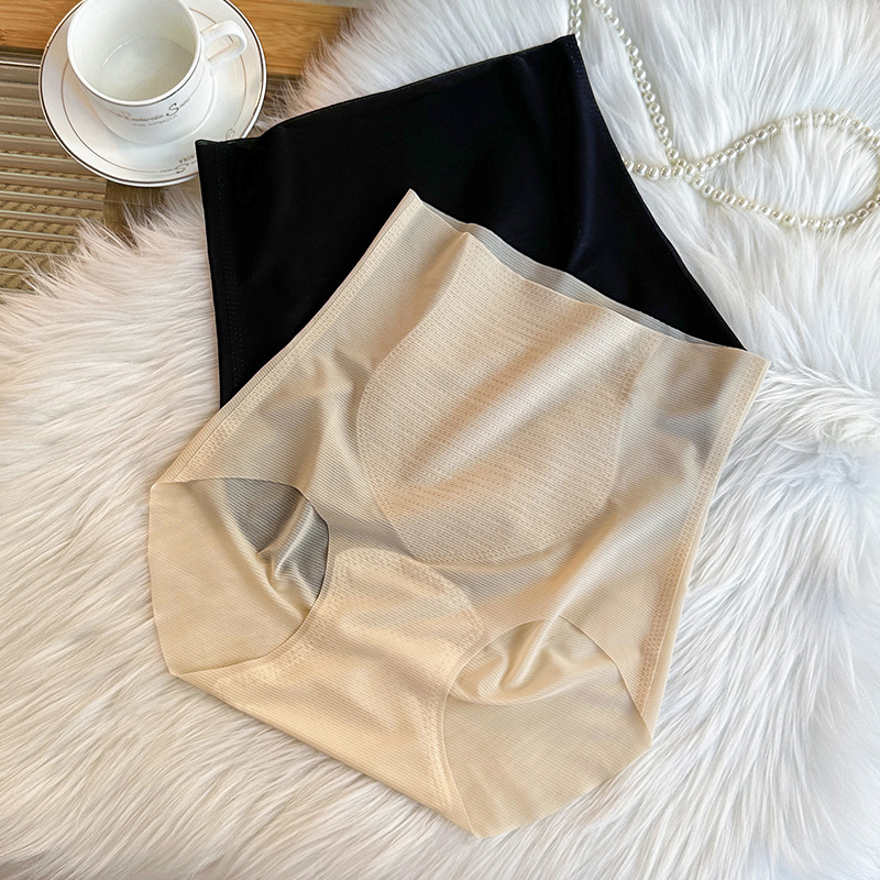 一片式高腰轻收小腹无痕内裤女