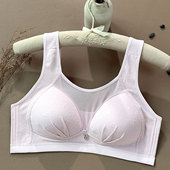 妈妈文胸女夏季 无钢圈舒适胸罩 薄杯抹胸中老年专用内衣透气大码