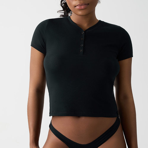Cotton Jersey T-shirt棉氨新款短袖上衣亲肤环保运动健身休闲T恤