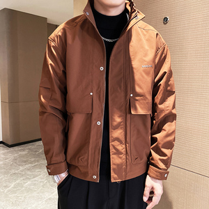 JK03 P118控158 外套男士立领秋季新款夹克帅气时尚潮流休闲工装图片