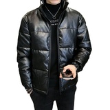 MY8900P135控175冬季男士皮外套潮简约保暖棉衣皮棉袄男上衣，男装棉衣，星座1101-1